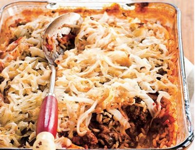 Cigares au chou &#233;tag&#233;s fa&#231;on lasagne