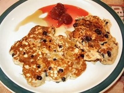 Cr&#234;pes aux bleuets de grand-m&#232;re 