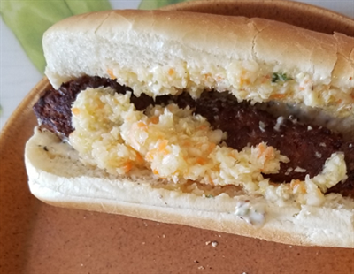 Burgers de porc version hotdog