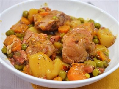 Rago&#251;t au porc et aux pommes