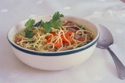 Soupe Tonkinoise aux lani&#232;res de porc