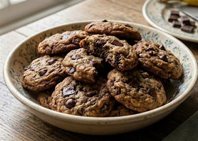 Biscuits choco-bananes