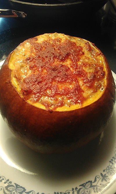 Citrouille farcie au porc hach&#233;