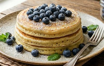 Crêpes aux bleuets de grand-mère 