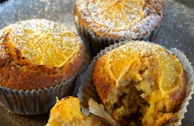 Muffins &#224; l’orange et aux dattes 