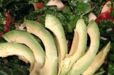 Salade d’&#233;pinards, avocat et pomme