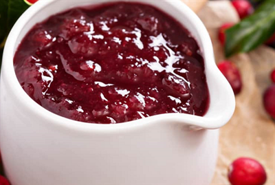 Sauce &#224; la canneberge