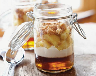 Verrines aux pommes et &#224; l&#39;&#233;rable